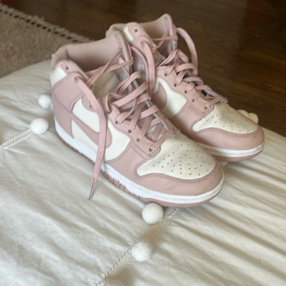 Pink Nike High Rise Dunk